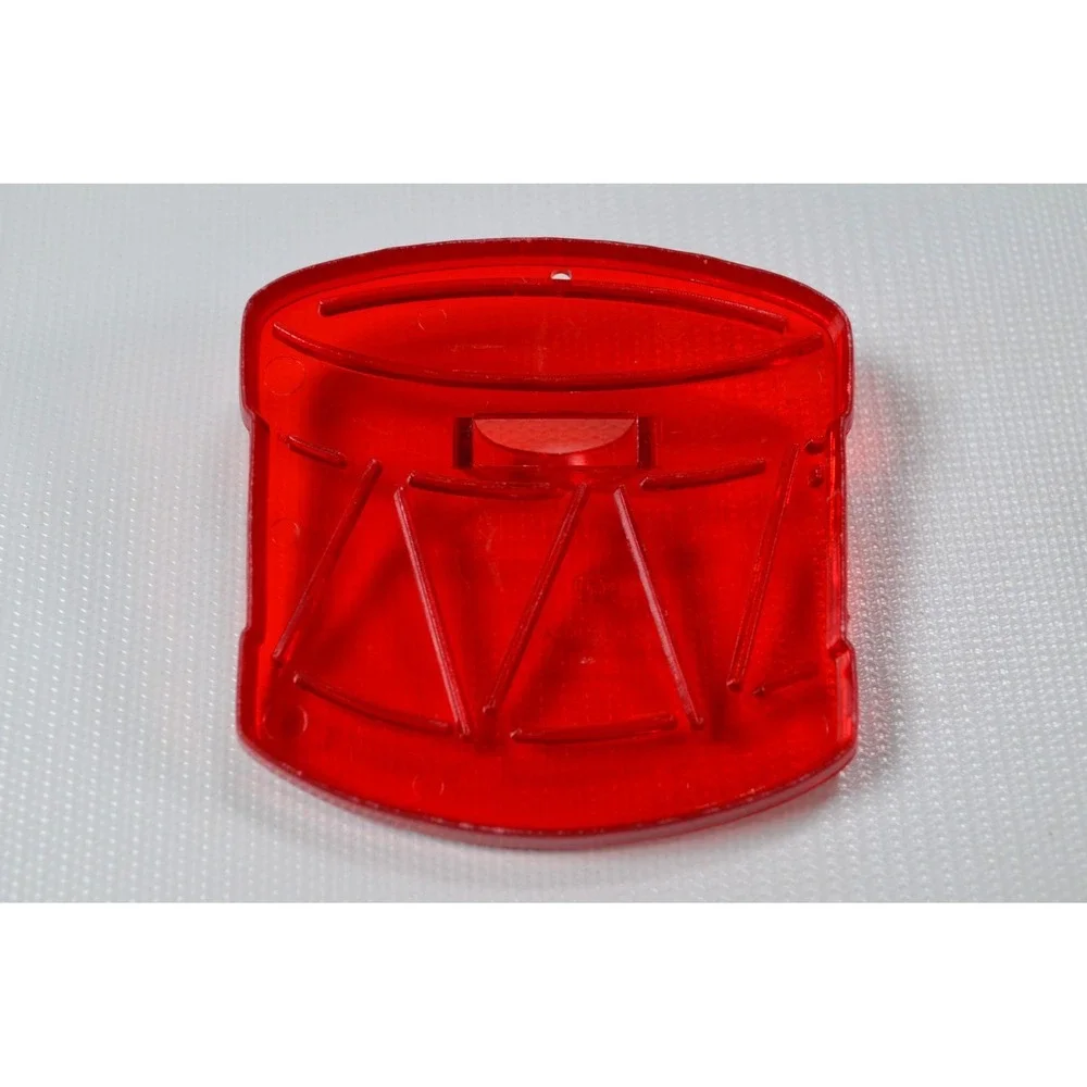 Lot of 5 Vintage Holiday Red Plastic Cookie Cutters Heart,‎ Drum, Flower, Turkey